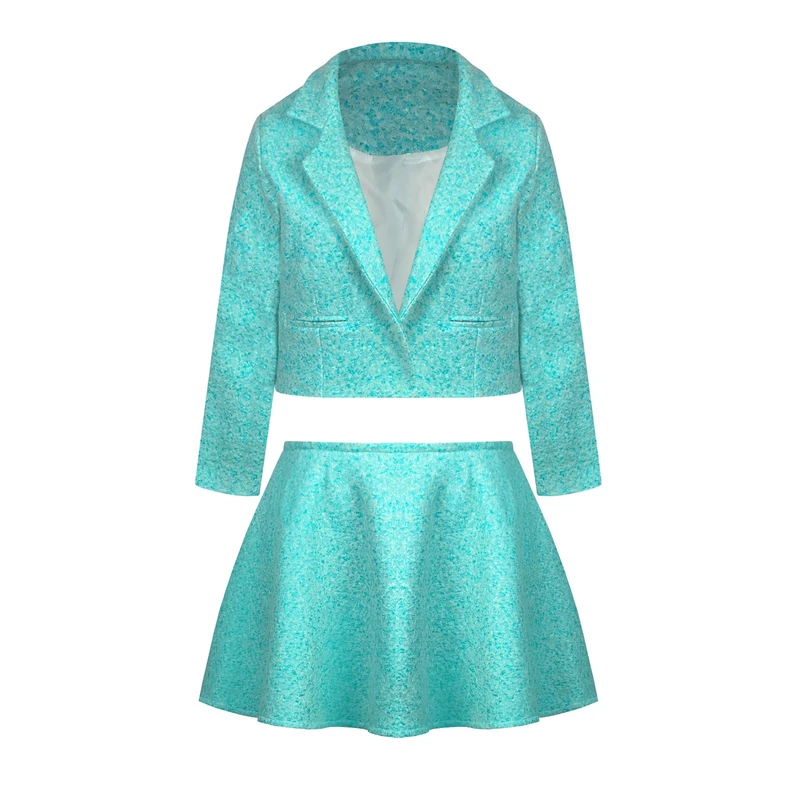 ست کت و دامن رسمی زنانه مدل فوتر کچه کد AK1486