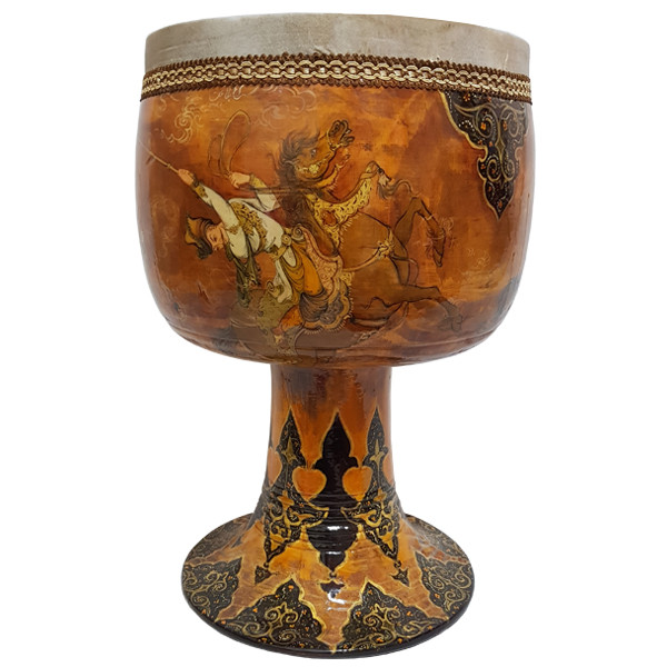 تنبک شیرانی طرح نقاشی شده مدل مینیاتور کد D