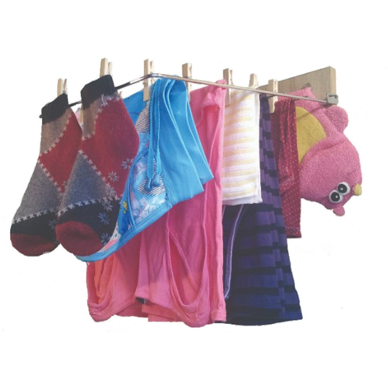 بند رخت دیواری مدل تاشو