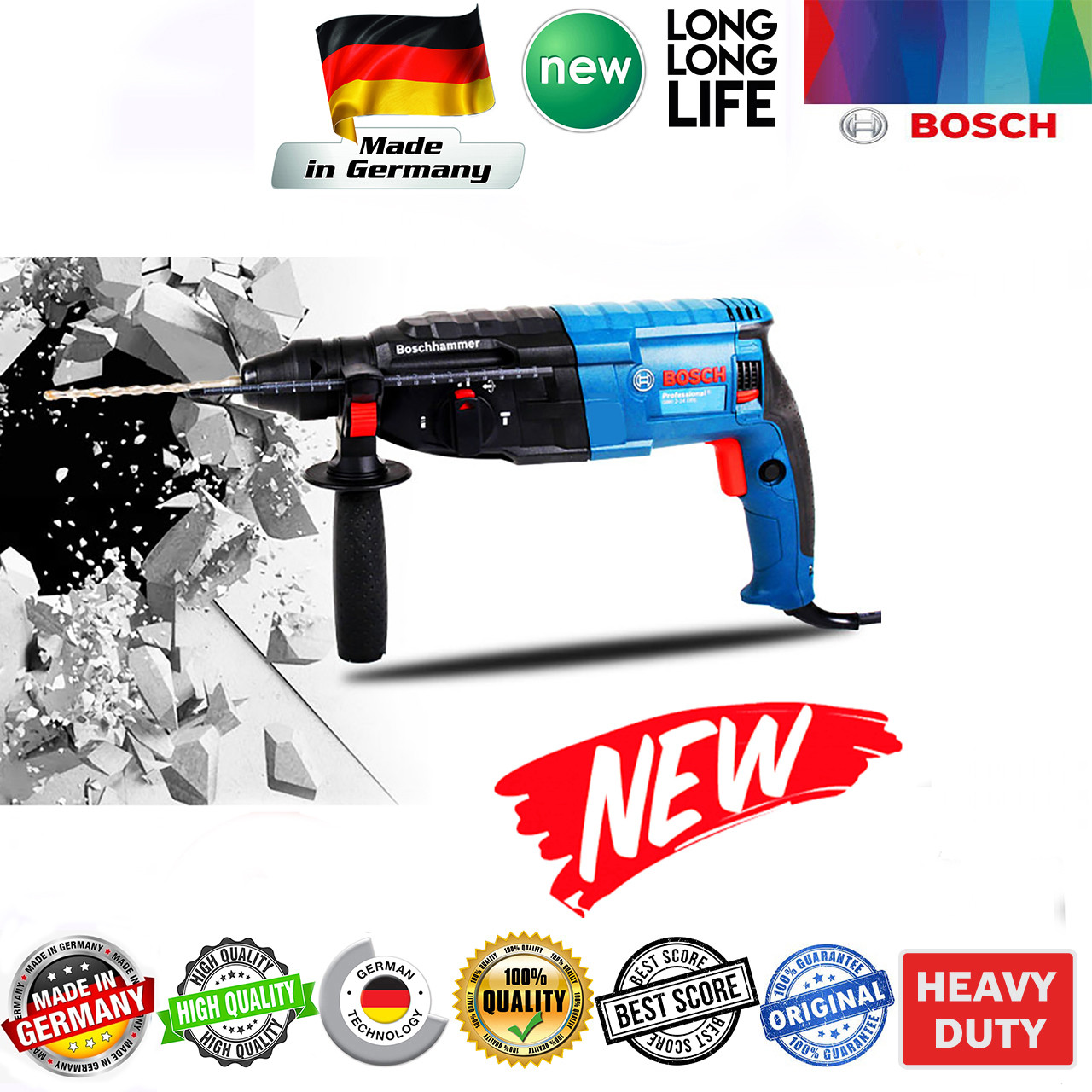 دریل بتن کن بوش مدل Professional GBH 2-26 DFR