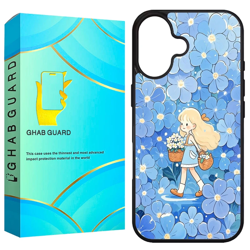 کاور قاب گارد طرح دختر مدل G16PL مناسب برای گوشی موبایل اپل iPhone 16 Plus
