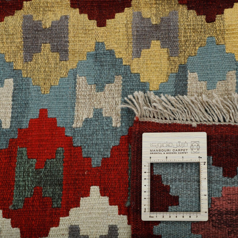 گلیم دستبافت چهار متری مدل قشقایی کد 596620