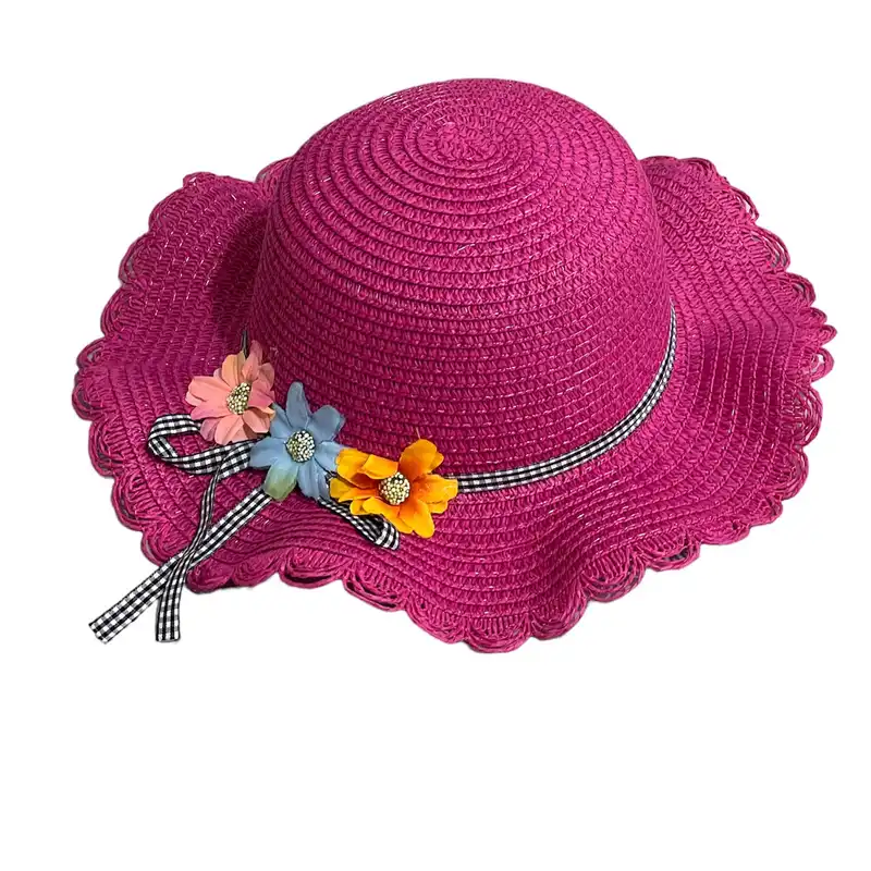 کلاه حصیری بچگانه مدل نازنین کد SR K 77