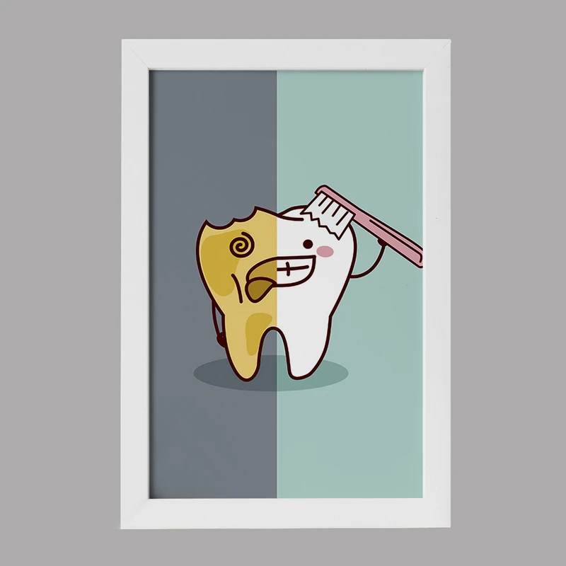 تابلو خندالو مدل دندان و دندان پزشکی کودکانه کد 36733