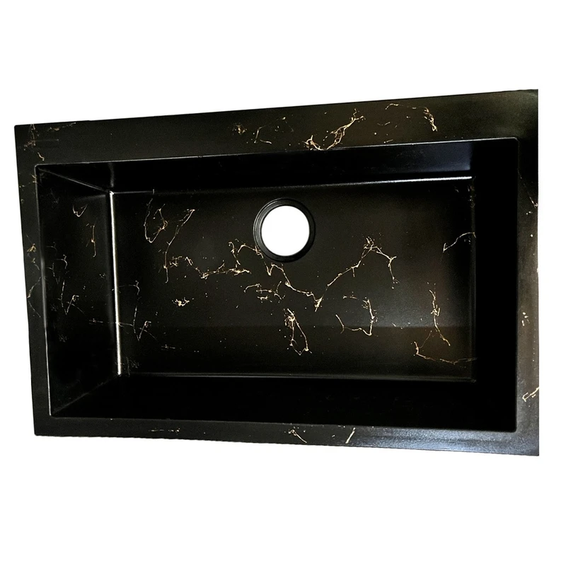 سینک ظرفشویی گرانیت توکار یک لگنه مدل MAK_bwv