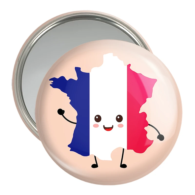 آینه جیبی خندالو مدل پرچم فرانسه  کد 20533