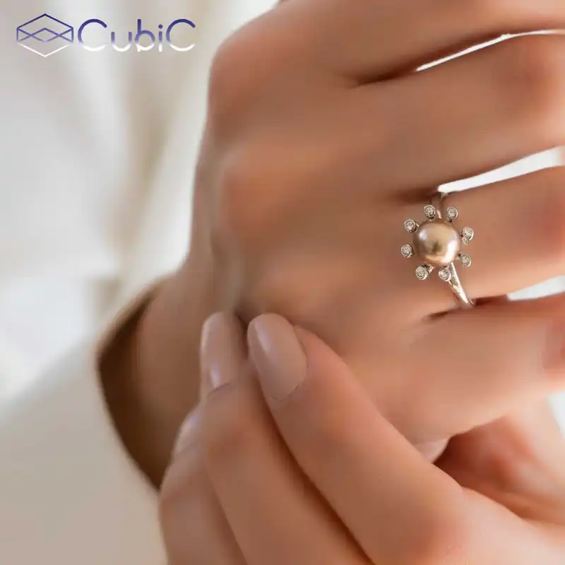 انگشتر زنانه کوبیک مدل QR-811062