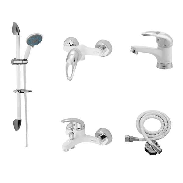 ست شیرآلات فاخته مدل اورانوس SK/b si مجموعه 5 عددی ست شیرآلات فاخته مدل اورانوس SK/b si مجموعه 5 عددی