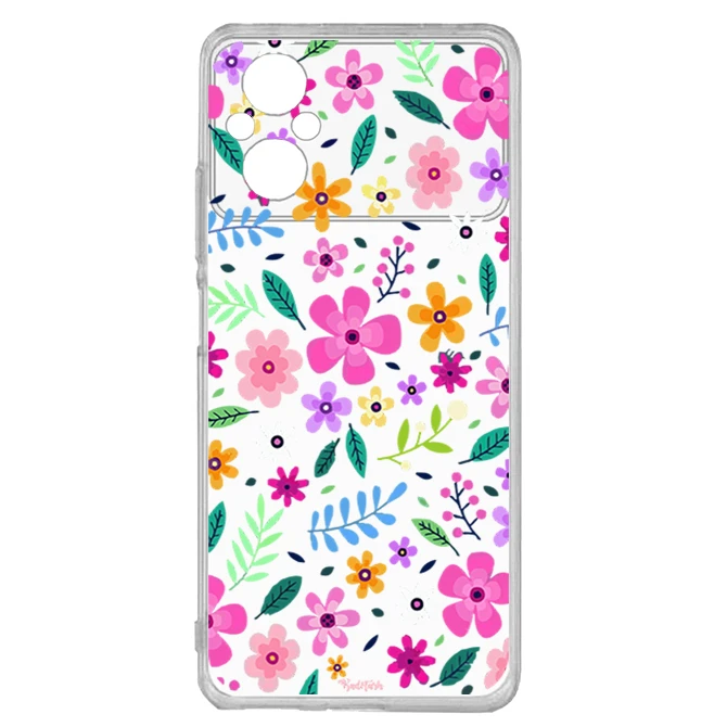 کاور طرح گل مناسب برای گوشی موبایل شیائومی Poco M5 / M5 Pro