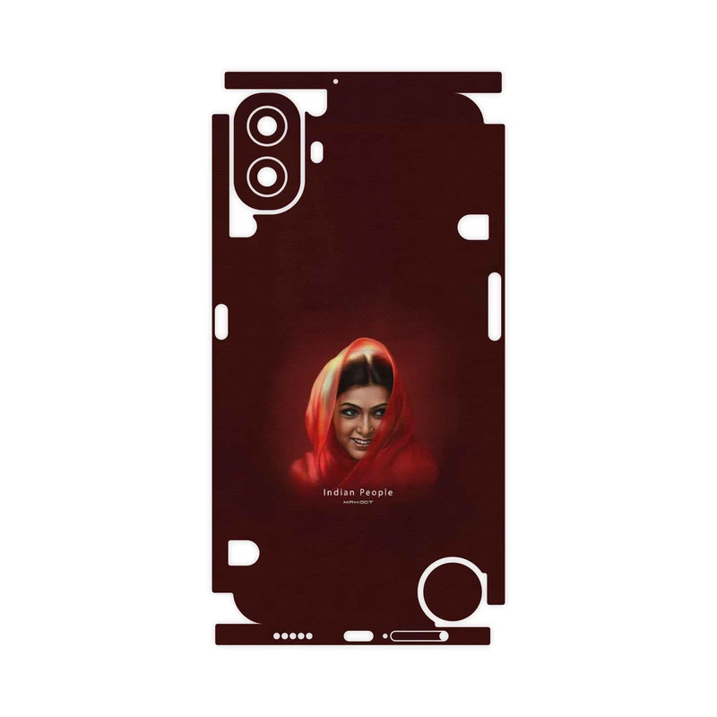 برچسب پوششی ماهوت مدل Portrait of an Indian Woman-FullSkin مناسب برای گوشی موبایل ناتینگ CMF Phone 1