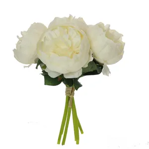 گل مصنوعی مدل دسته گل پیونی 6 شاخه کد PA_1026