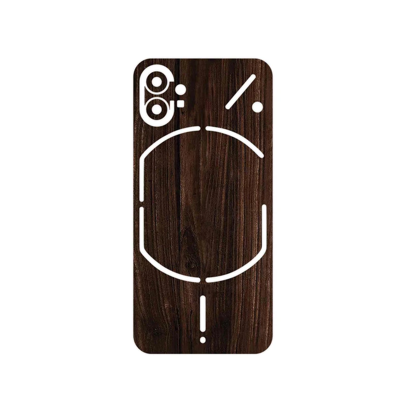 برچسب پوششی ماهوت مدل Dark_Walnut_Wood مناسب برای گوشی موبایل ناتینگ Phone 1