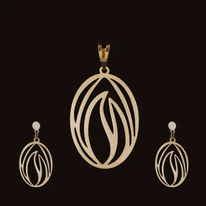 نیم ست طلا 18 عیار زنانه آمانژ کد D10260