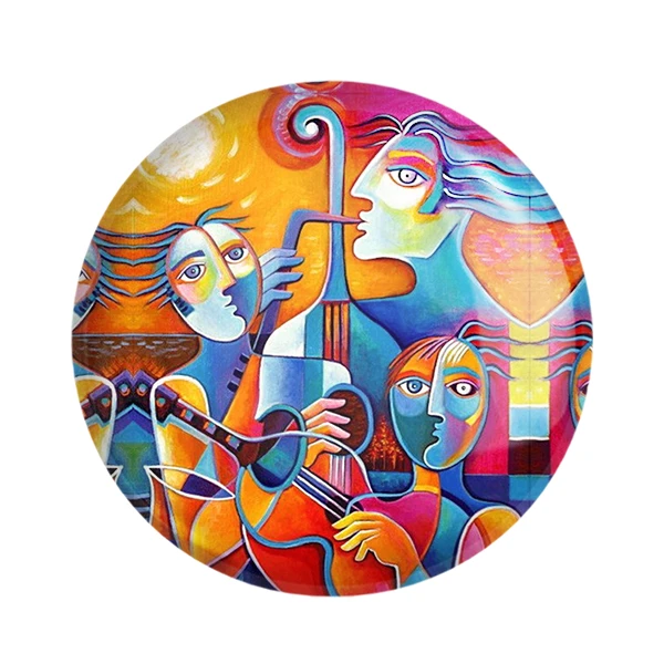 مگنت خندالو طرح نقاشی انتزاعی کد 5321