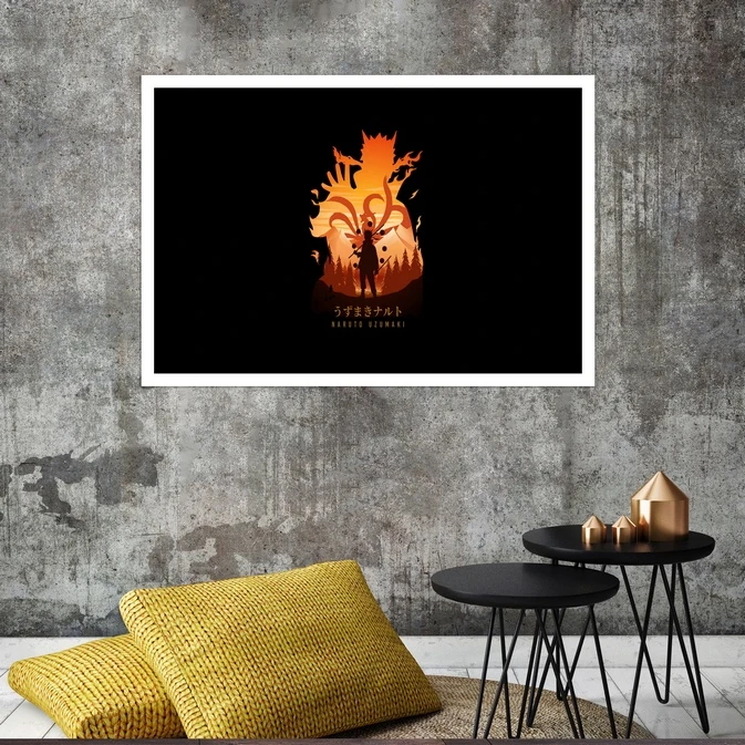 تابلو بکلیت طرح انیمه Uzumaki Naruto مدل قاب شاسی W-s8462