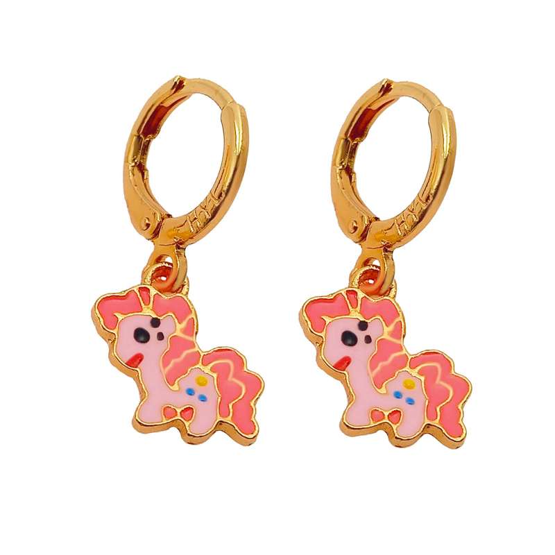 گوشواره دخترانه طرح اسب کارتونی کد 656GUD