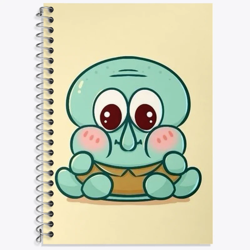 دفتر لغت 50 برگ خندالو طرح اختاپوس باب اسفنجی کد N1837