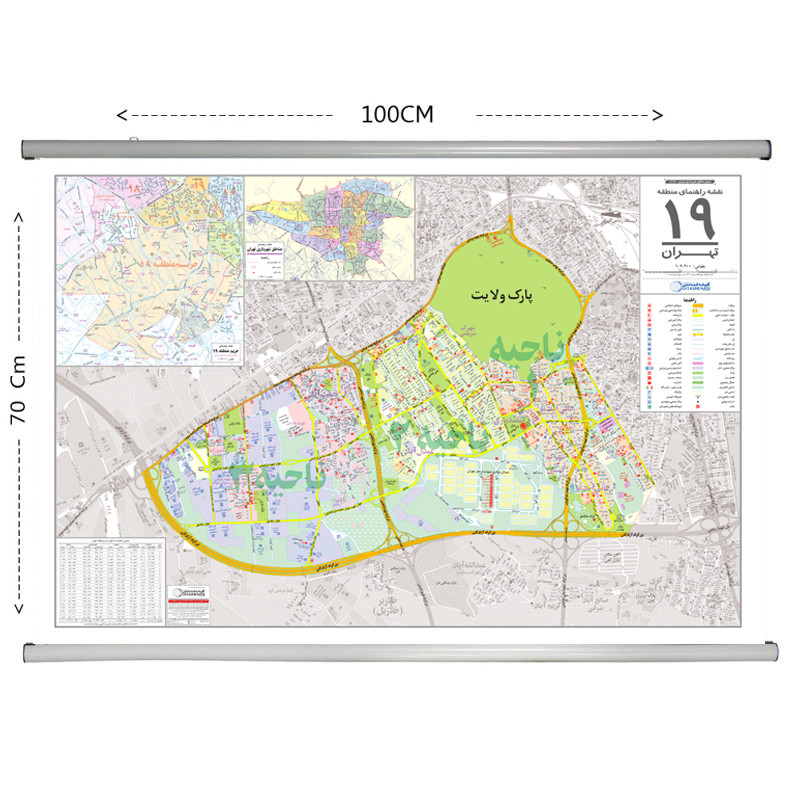 نقشه انتشارات گیتاشناسی نوین مدل راهنمای منطقه 19تهران کد L1319 نقشه انتشارات گیتاشناسی نوین مدل راهنمای منطقه 19تهران کد L1319
