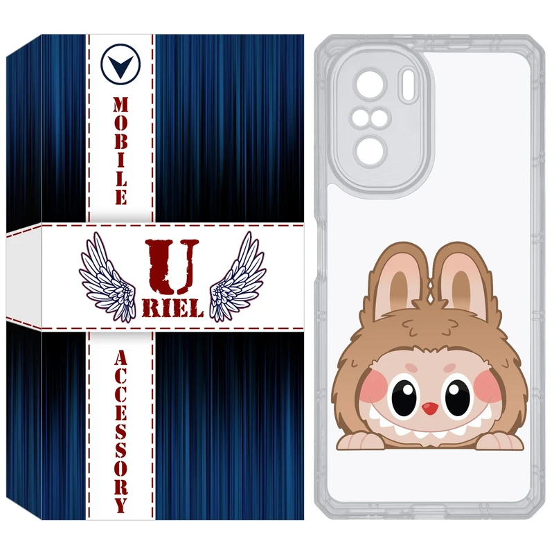 کاور یوریل مدل Clear کد 143 طرح لبوبو مناسب برای گوشی موبایل شیائومی Poco F3 / Redmi K40 / Mi 11i