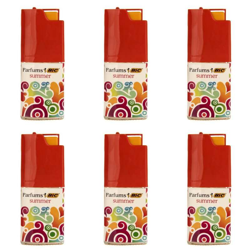 عطر جیبی زنانه بیک مدل Summer Orange حجم 7.5 میلی لیتر مجموعه 6 عددی