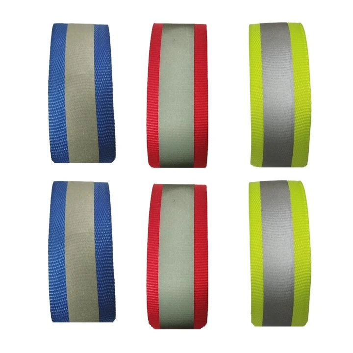 نوار هشدار شبرنگ ایمنی موتور سیکلت مدل پارچه مجموعه 6 عددی