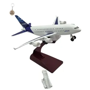 ماکت هواپیما ناب سل مدل فلزی موزیکال چراغدار ایرباسA380 استند دار با پله مسافر AIRBUS A380 همراه  با جاسوییچی