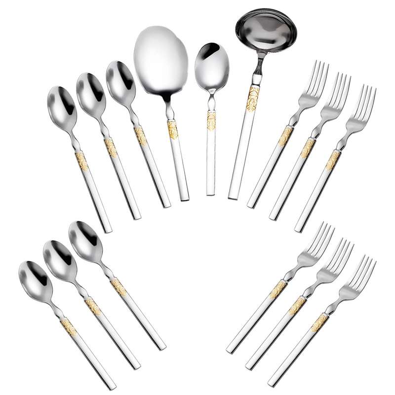 سرویس قاشق و چنگال 15 پارچه 6 نفره جی فی نی مدل G-G055