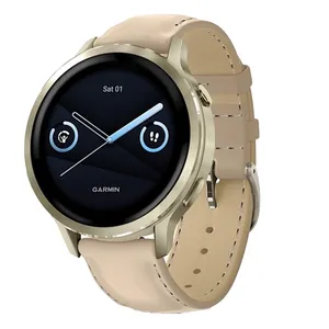 Garmin Venu 4 41mm Smart Watch with Leather Band