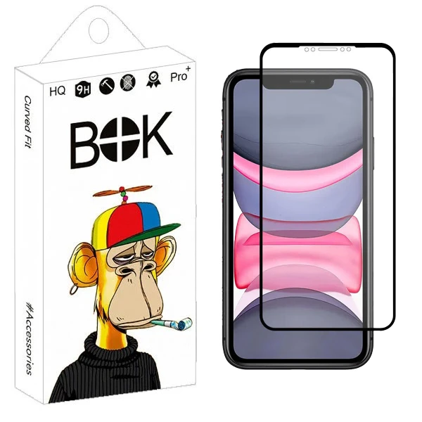 محافظ صفحه نمایش سرامیکی مات بوک مدل Resistant مناسب برای گوشی موبایل اپل iPhone 11 / XR