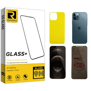 Randika Randika Privacy Screen Protector For apple 12 pro max With Back Protector