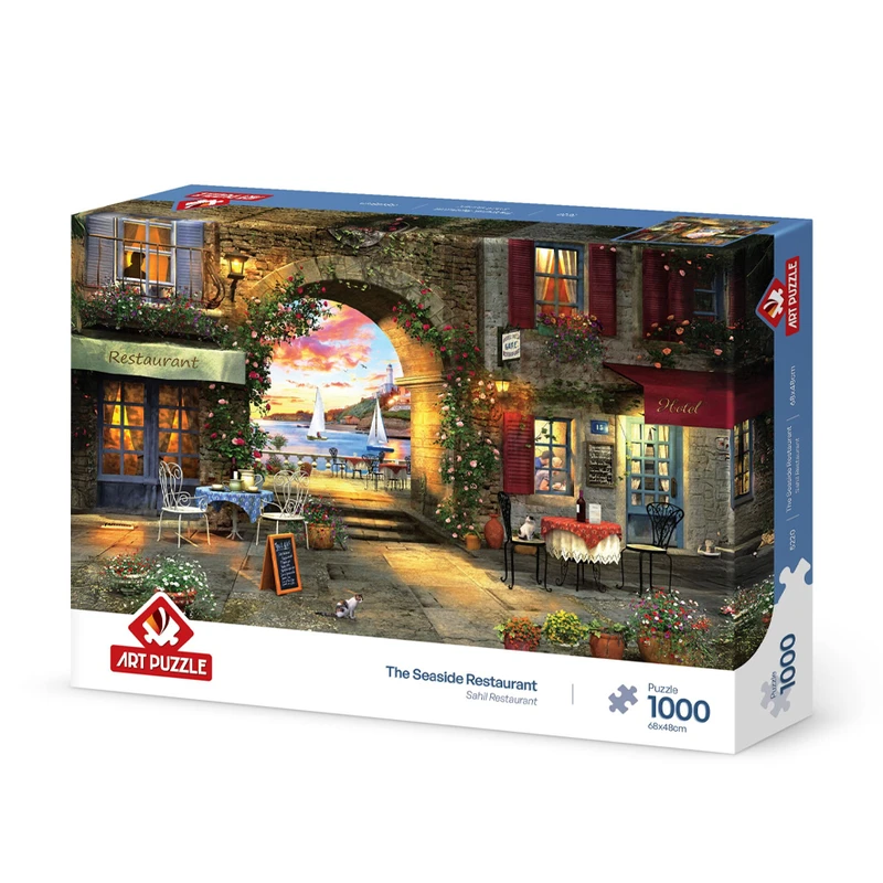 پازل 1000 تکه آرت پازل مدل The Seaside Restaurant كد 5220 مناسب نوجوان و بزرگسال
