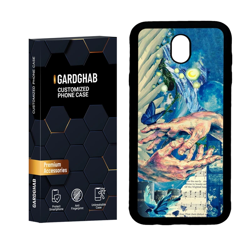 کاور گارد قاب مدل دور ژله ای هنری مناسب برای گوشی موبایل سامسونگ Galaxy J5 Pro