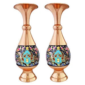 گلدان مسی مدل پرداز کد JR-gold20 بسته 2 عددی