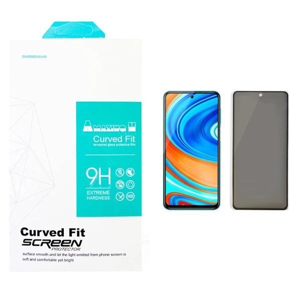 محافظ صفحه نمایش حریم شخصی مدل AMAZING مناسب برای گوشی موبایل شیائومی Redmi Note 9 Pro