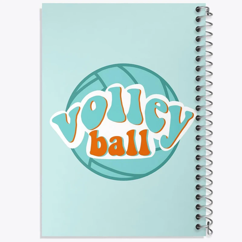 دفتر ژورنال نویسی 50 برگ خندالو مدل نقطه ای طرح والیبال Volleyball کد 26423