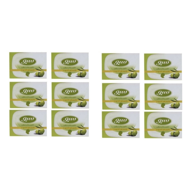 صابون شستشو سیو مدل 12OIL وزن 125 گرم مجموعه 12 عددی