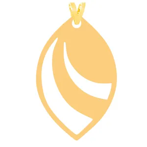 آویز گردنبند طلا 18 عیار زنانه کرابو مدل برگKr31542