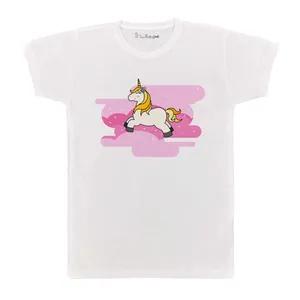 تی شرت بچگانه پرمانه طرح یونیکورن کد pmt.3340