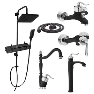 ست شیرآلات توفیق مدل قجری پایه بلند مجموعه 6 عددی