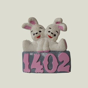 مجسمه طرح نماد سال 1402 مدل استند خرگوش