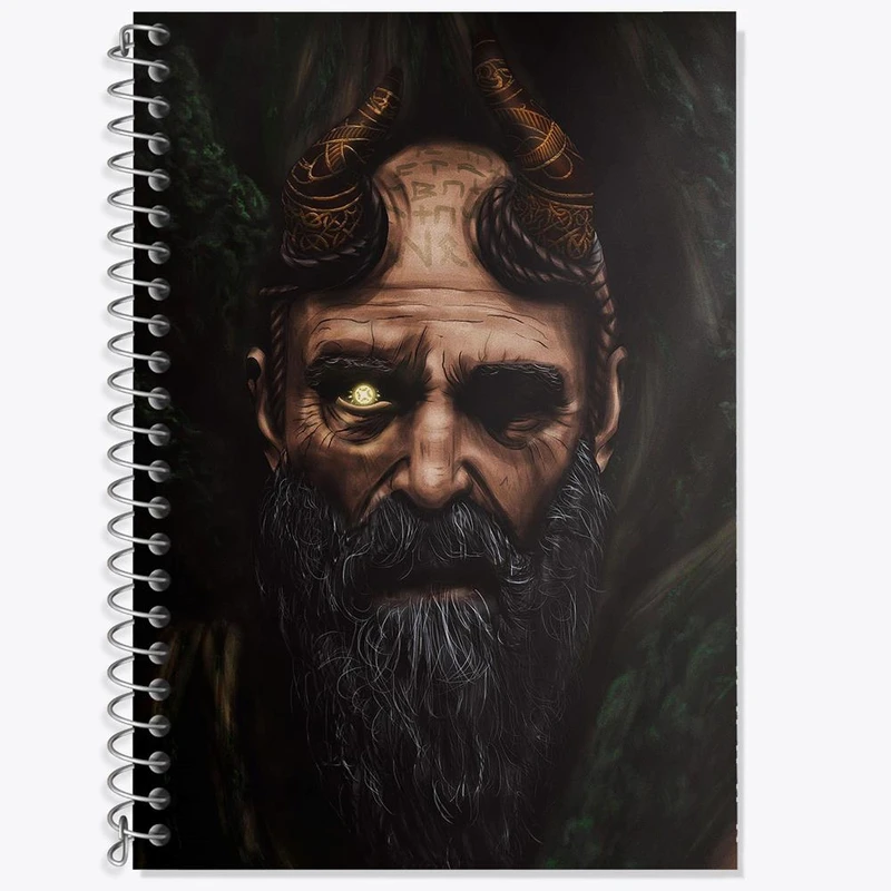 دفتر زبان 50 برگ خندالو مدل سه خط طرح گاد آف وار کد 30457