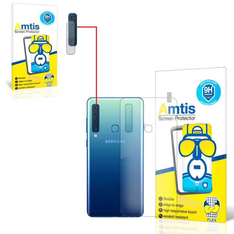 محافظ لنز دوربین امتیس مدل 928 مناسب برای گوشی موبایل سامسونگ GALAXY A9 2018 به همراه محافظ پشت گوشی