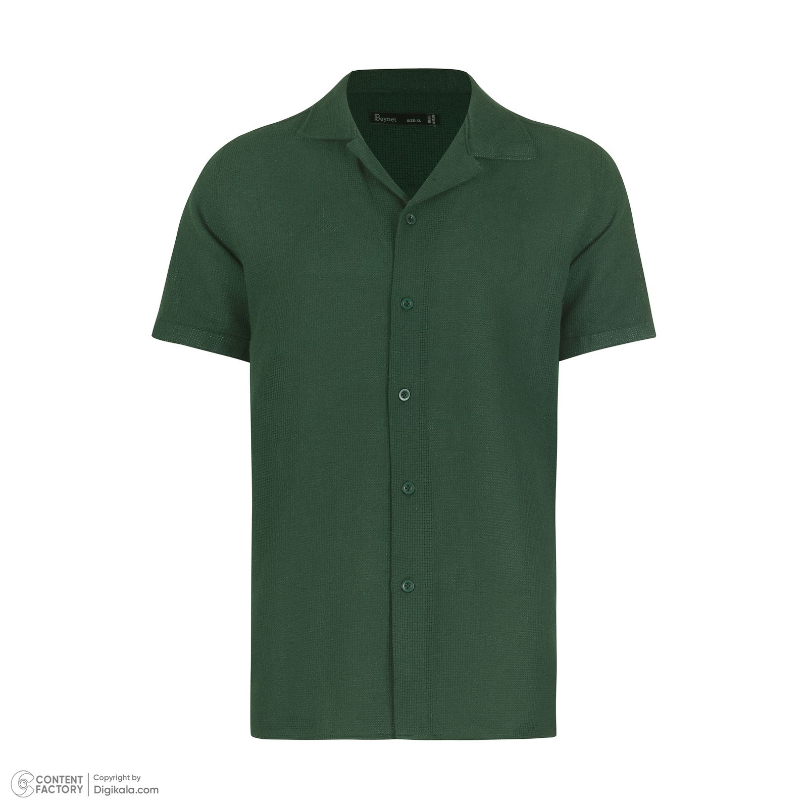 پیراهن آستین کوتاه مردانه باینت مدل 772-3 رنگ سبز -  - 4