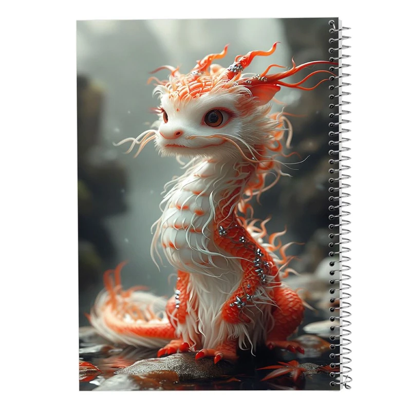 دفتر ژورنال نویسی 50 برگ مدوپد مدل نقطه ای طرح اژدها کد DF16799