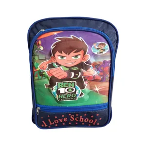 کوله پشتی بچگانه مدل سه زیپ طرح بن تن 