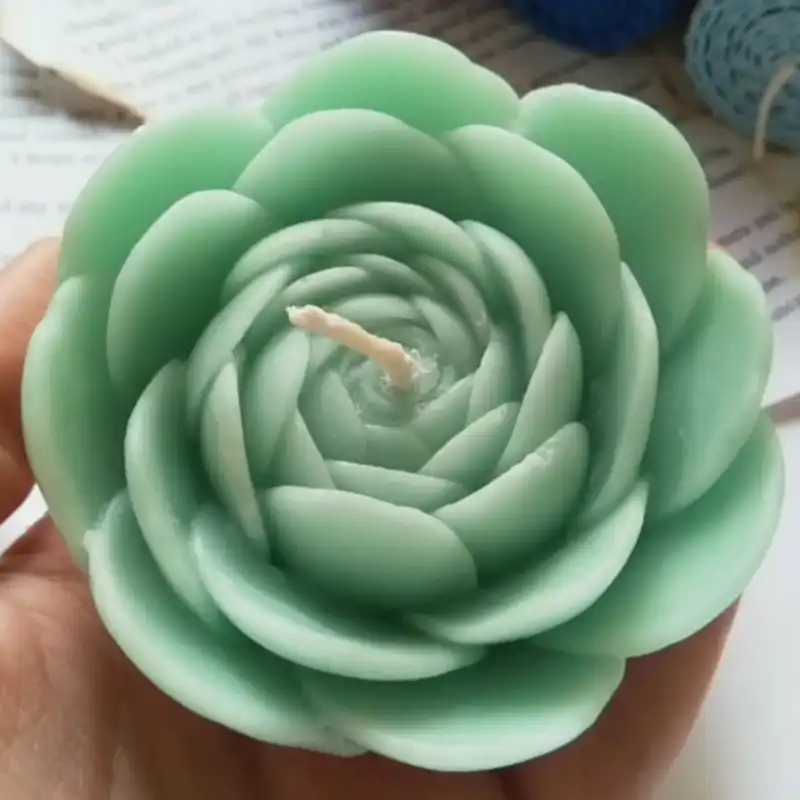 قالب شمع مدل رز پیونی