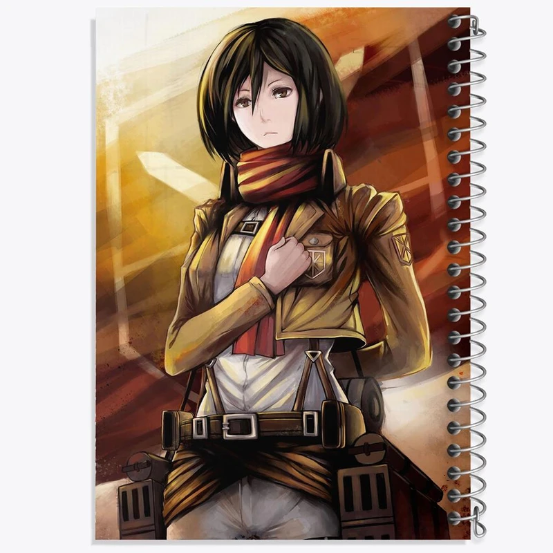 دفتر ژورنال نویسی 50 برگ خندالو مدل نقطه ای طرح میکسا انیمه اتک آن تایتان Attack on Titan کد 4848