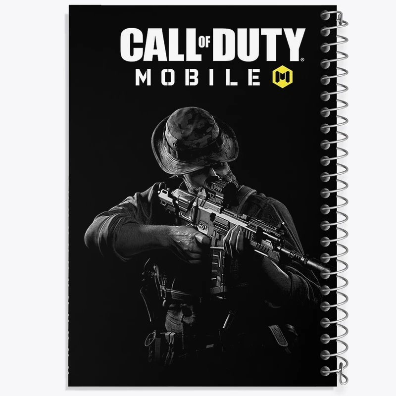 دفتر شطرنجی 50 برگ خندالو مدل کال اف دیوتی (Call of duty) کد F298