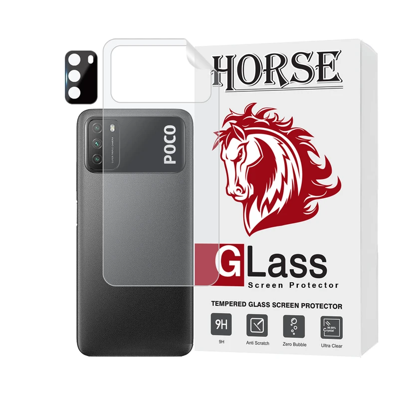 محافظ پشت گوشی هورس مدل MTBFULH مناسب برای گوشی موبایل شیائومی Poco M3 به همراه محافظ لنز