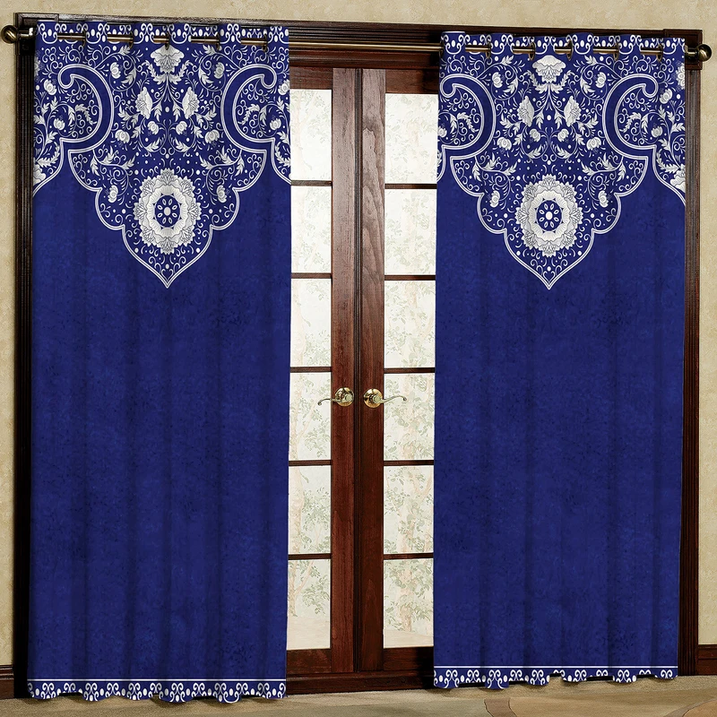 پرده مدل طرحدار مخمل پانچی کد 1334 سایز 200x140 سانتی متر